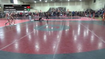 95 lbs Champ. Round 2 - Liam Freeman, Flat Earth Wrestling Club vs Levi Fraley, Forest Lake Wrestling Club