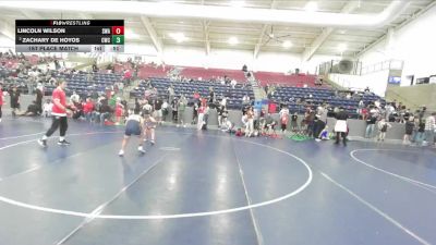 88 lbs 1st Place Match - Lincoln Wilson, Sanderson Wrestling Academy vs Zachary De Hoyos, Champions Wrestling Club