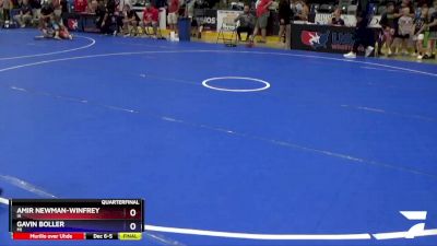 87 lbs Quarterfinal - Amir Newman-Winfrey, IA vs Gavin Boller, MI