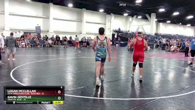 215 lbs Round 3 (16 Team) - Logan Mcclellan, S.E.O. Wrestling Club- Team Red vs Gavin Gentille, Team STL Blue