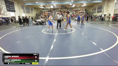 175 lbs Champ. Round 2 - Rocky Windrath, Fountain Valley vs Aaron Jimenez, Chino