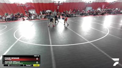 98 lbs Champ. Round 1 - Chase Dewane, Wisconsin vs Mayson Spalla, First There Training Facility