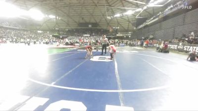Girls 3A 125 lbs Champ. Round 1 - Courtney Hufford, Monroe (Girls) vs Zoey Wilde, Stanwood (Girls)