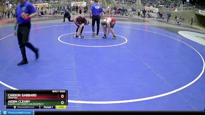 160 lbs Cons. Round 3 - Carson Gabbard, Winston vs Aiden Cleary, Knappa Kids Wrestling/Knappa M