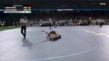 D3-132 lbs Cons. Semi - Adam Hunter, Kent City vs Micah Curtiss, Shepherd HS