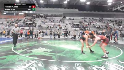 120 lbs Cons. Sub-semis - Deion Flores, Othello Wrestling Club vs Ryker Voss, Roseburg Mat Club /Umpqua Valley Wrestling Associaction