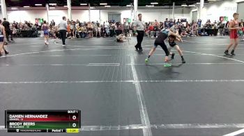 68 lbs Round 1 (8 Team) - Brody Beers, PA Alliance vs Damien Hernandez, Kraken