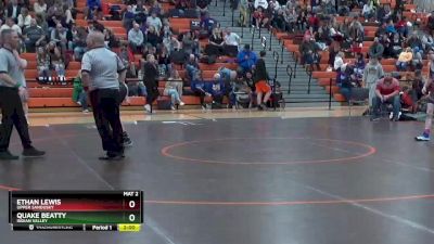 144 lbs Quarterfinal - Quake Beatty, Indian Valley vs Ethan Lewis, Upper Sandusky