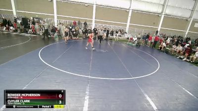 92 lbs Champ Round 1 (16 Team) - Bowdee McPherson, Utah Gold vs Cuyler Clark, Team Champs