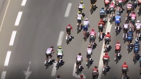 Juan Sebastián Molano Of UAE Punches Hugo Page In Criterium Du Dauphine Stage 6