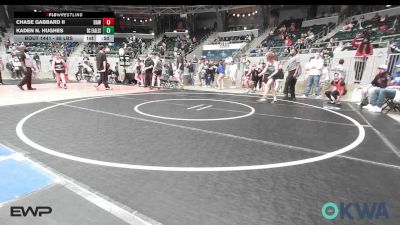 88 lbs Consolation - Chase Gabbard II, Raw vs Kaden N. Hughes, Del City Little League Wrestling