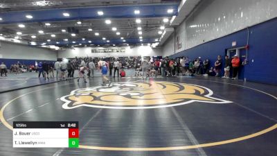 125 lbs Round Of 32 - Jackson Bauer, Coast Guard vs Trevor Llewellyn, Maine Maritime Academy (NCAA)