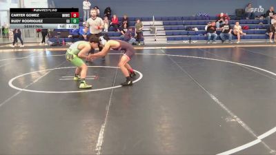 132 lbs Semifinal - Rudy Rodriguez, GI GRAPPLERS vs Carter Gomez, Mile High Wrestling Club