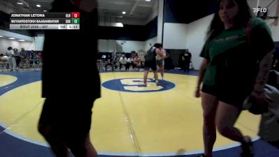 287 lbs 3rd Place Match - Jonathan Letona, Marina High School vs Buyantogtokh Baasanbayar, Irvine