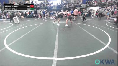 155 lbs Rr Rnd 3 - Bryson Petros, Red Ryder Wrestling Club vs Briggin Macias, Guymon Wrestling