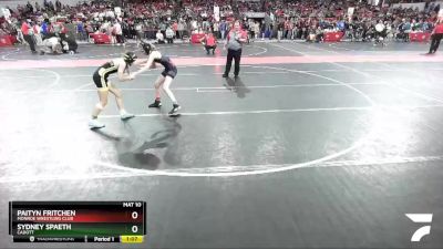 95 lbs Round 3 - Sydney Spaeth, Cadott vs Paityn Fritchen, Monroe Wrestling Club