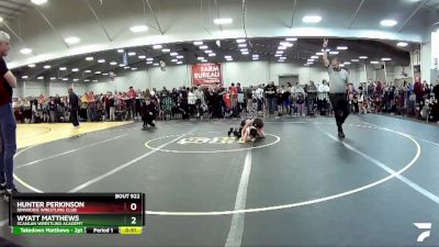 67 lbs Cons. Round 2 - Hunter Perkinson, Dinwiddie Wrestling Club vs Wyatt Matthews, Scanlan Wrestling Academy