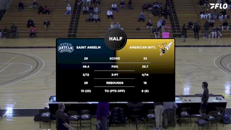 Replay: St. Anselm vs AIC | Nov 13 @ 5 PM