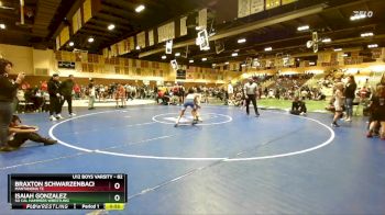 82 lbs 1st Place Match - Braxton Schwarzenbach, Mantanona TC vs Isaiah Gonzalez, So Cal Hammers Wrestling