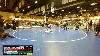 82 lbs 1st Place Match - Braxton Schwarzenbach, Mantanona TC vs Isaiah Gonzalez, So Cal Hammers Wrestling