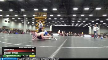 144 lbs Cons. Semi - Anna Vogt, TX vs Presley Givens, AR