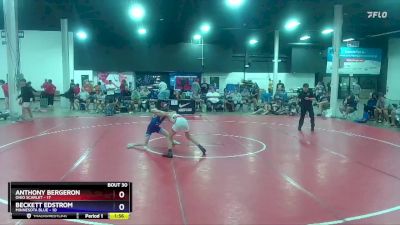 102 lbs Placement Matches (16 Team) - Anthony Bergeron, Ohio Scarlet vs Beckett Edstrom, Minnesota Blue