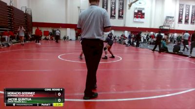 149 lbs Cons. Round 4 - Horacio Godinez, Evergreen State College vs Jacob Quintua, Simon Fraser (B.C.)