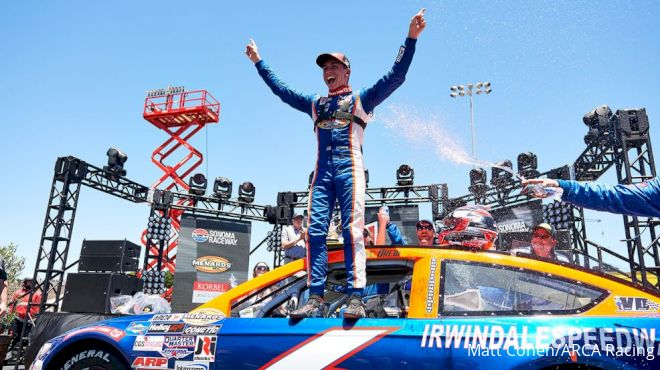 Jake Drew Wins Second Straight ARCA West Road Course Race At Sonoma