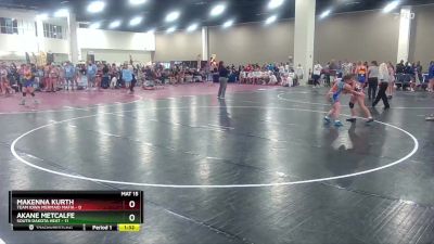 110 lbs Champ Round 1 (16 Team) - Akane Metcalfe, South Dakota Heat vs Makenna Kurth, Team Iowa Mermaid Mafia