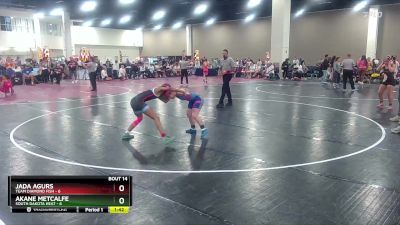 110 lbs Quarters & Wb (16 Team) - Jada Agurs, Team Diamond Fish vs Akane Metcalfe, South Dakota Heat