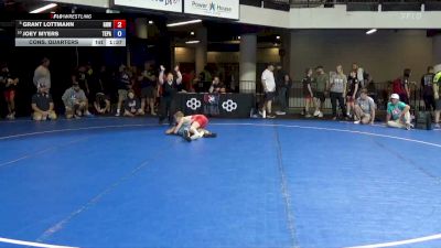 80 lbs Cons. Quarters - Grant Lottmann, Greater Heights Wrestling vs Joey Myers, Team PA