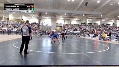 AA 285 lbs Champ. Round 1 - Xavier Smmons, Warren Co. High School vs Seaton Tallent, Jefferson Co. High School