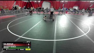 43 lbs Round 2 - Bennett Burich, Wisconsin vs Cal Boehlke, No Nonsense Wrestling