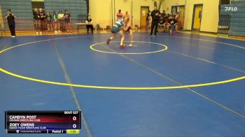 112 lbs Round 2 - Camdyn Post, Cougar Wrestling Club vs Zoey Owens, Kanza FS/GR Wrestling Club