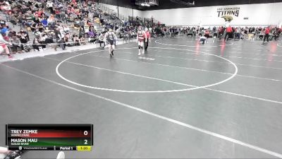 138 lbs Quarterfinal - Trey Zemke, Winneconne vs Mason Mau, Sugar River