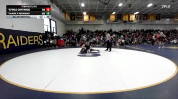 175 lbs Quarterfinal - Jaxen Cardenas, Norco vs Efosa Osayande, Peninsula