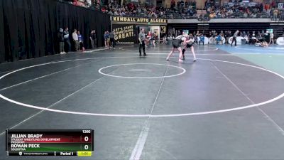 126G Quarterfinal - Rowan Peck, Soldotna vs Jillian Brady, Student Wrestling Development Program