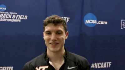 Virginia Tech's Vince Ciattei Reacts To Mile Runner-Up, DMR Title