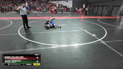 73 lbs Cons. Round 2 - Quinn Meredith, St. Croix Central vs Karim Jallow-Fish, Milton Monsters Wrestling Club