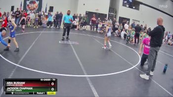 70 lbs Champ. Round 1 - Aria Bushaw, Carolina Reapers vs Jackson Chapman, Cane Bay Cobras