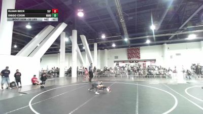 50 lbs Quarterfinal - Elijah Beck, Top Rank Hammers vs Diego Coor, Manu WC