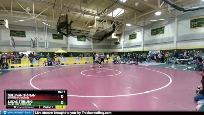 75-80 lbs Quarterfinal - Sullivan Sigman, Sturgis Highschool vs Lucas Stirling, Camel Kids Wrestling