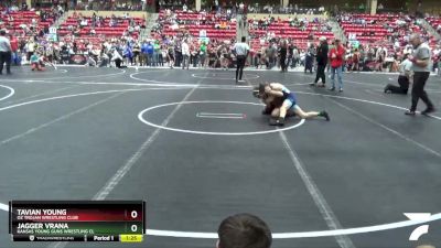 88 lbs Cons. Round 2 - Jagger Vrana, Kansas Young Guns Wrestling Cl vs Tavian Young, Oz Trojan Wrestling Club