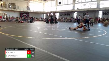 82 lbs Placement (4 Team) - Onica Gradeless, Beast Mode Pink vs Emma Grimes, Team Pennsylvania