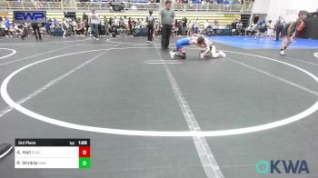 80 lbs 3rd Place - Aidyn Hall, Blackwell Wrestling Club vs Ronan Winkle, Raw Wrestling Club