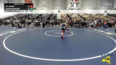 80 lbs Quarterfinal - Ali Ahmed, HF-L Wrestling vs Mason Martinez, Brawler Elite