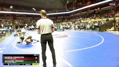 120 Class 4 lbs Cons. Round 3 - Nathaniel Provost, Ft. Zumwalt North vs Kamdon VonHolten, Raymore-Peculiar