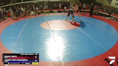 220 lbs Cons. Round 1 - Randy Smith, Utah vs Robert Seth Montierth, Utah