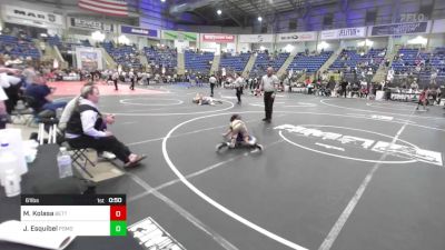 61 lbs Consolation - Marek Kolasa, Betterman Elite vs Jeremiah Esquibel, Pomona Elite