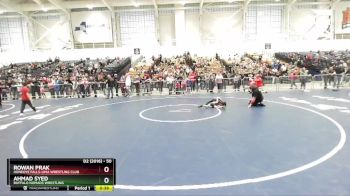 50 lbs Cons. Round 3 - Rowan Prak, Honeoye Falls-Lima Wrestling Club vs Ahmad Syed, Buffalo Nomads Wrestling